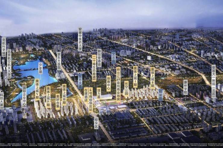 新站区招商奥体公园-合肥新盘必买楼盘发布：官方售楼处电线小时电线最新房价楼盘评测(图3)