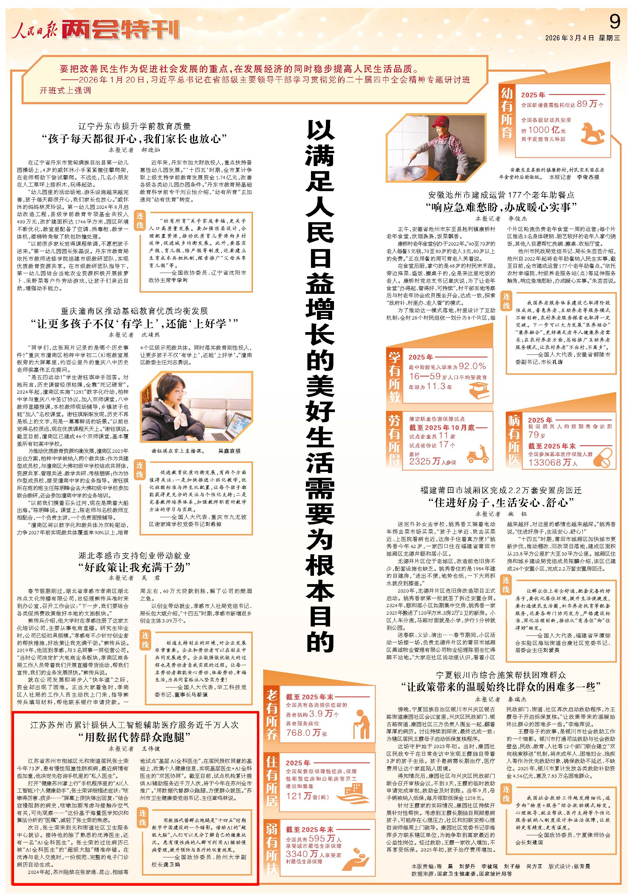 人民日报关注｜苏州市累计提供人工智能辅助医疗服务近千万人次(图1)